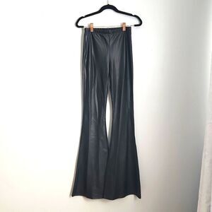 Black Flare Pants | Black Pleather Flare Pants | Black Bell Bottoms